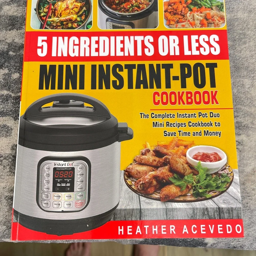 Instant Pot Mini for Two & Cosori Air Fryer Cookbook Lot 4 Books Beginners